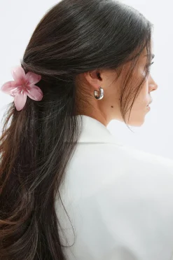 Best Gina Tricot 3-pack flower hair clip Roze