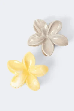 Online Gina Tricot 2-pack flower hair clips Beige