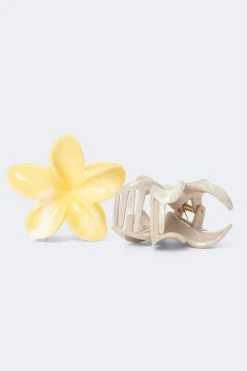 Online Gina Tricot 2-pack flower hair clips Beige