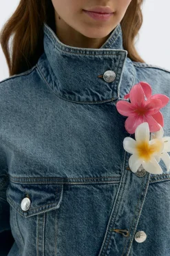 Sale Gina Tricot 2-pack flower hair clips Wit