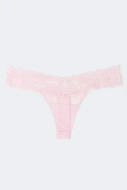New Gina Tricot 3-pack lace thong Groen