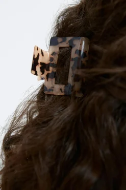 Online Gina Tricot 2-pack mini square hair clip Zwart