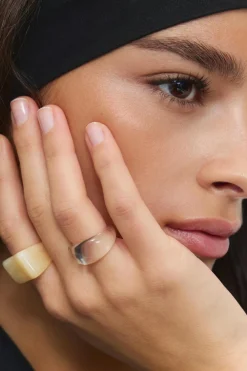 Best Gina Tricot 2-pack rings Wit