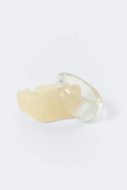 Best Gina Tricot 2-pack rings Wit