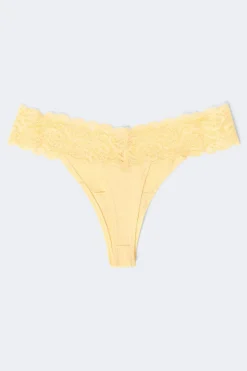 Discount Gina Tricot 3-pack soft micro thong Wit