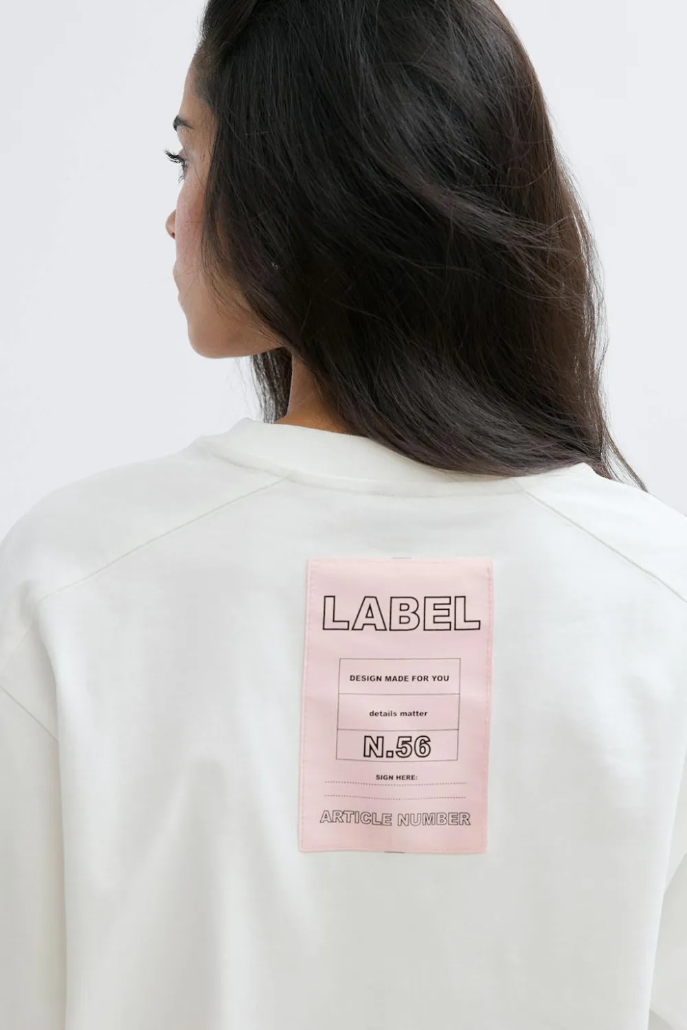 Best Gina Tricot Patch detail tee Wit