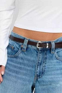 Best Gina Tricot Patent hip belt Bruin