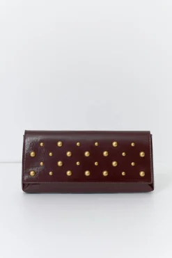 Best Gina Tricot Patent studded clutch Rood