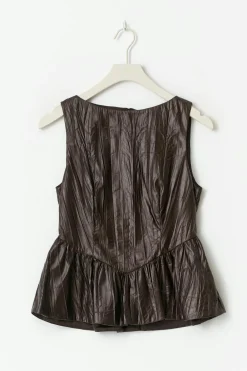 Sale Gina Tricot Peplum top Bruin