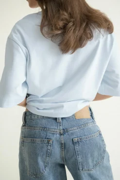 Hot Gina Tricot Perfect boxy tee Blauw