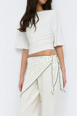 Best Gina Tricot Picot edge hip scarf Zwart