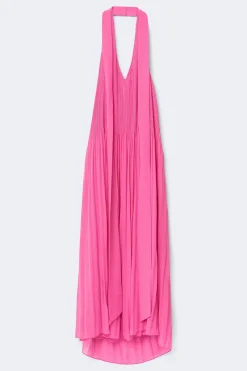 Best Gina Tricot Pleated maxi dress Roze