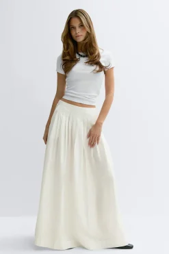 Sale Gina Tricot Pleated skirt Wit