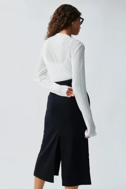 Online Gina Tricot Pleated skirt Zwart