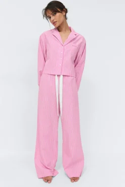 Discount Gina Tricot Poplin pyjamas trousers Roze