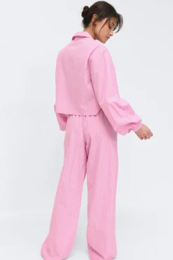 Discount Gina Tricot Poplin pyjamas trousers Roze