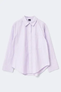 Outlet Gina Tricot Poplin shirt Paars