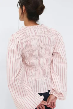 Gina Tricot Poplin smock blouse Wit