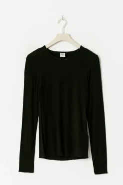 Online Gina Tricot Premium long sleeve top Zwart