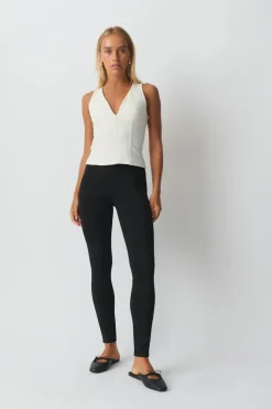 Hot Gina Tricot Punto di roma leggings Zwart