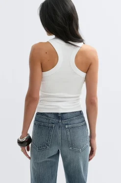 Discount Gina Tricot Racerback tank Wit