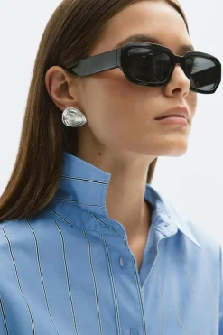Clearance Gina Tricot Rectangular sunglasses Zwart
