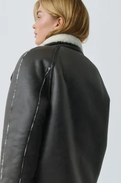 Best Gina Tricot Reversible teddy jacket Wit