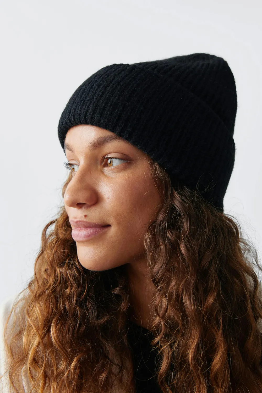 Outlet Gina Tricot Rib beanie Zwart