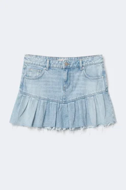 Best Gina Tricot Ruffle babe denim skirt Blauw