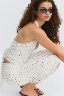 Online Gina Tricot 90s midi skirt Zwart