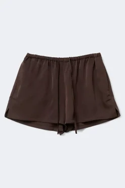 Discount Gina Tricot Satin drawstring shorts Bruin