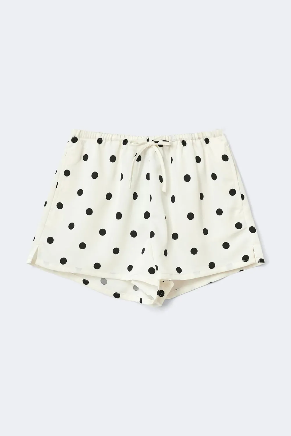 Best Gina Tricot Satin drawstring shorts Zwart