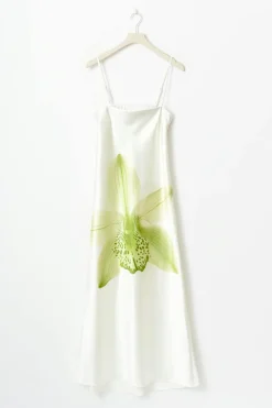Clearance Gina Tricot Satin dress Wit