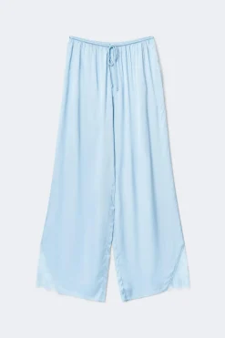 Discount Gina Tricot Satin loungewear trousers Blauw