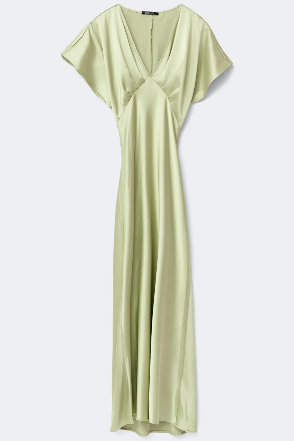 Outlet Gina Tricot Satin maxi dress Groen