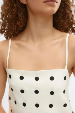 Gina Tricot Satin singlet Wit