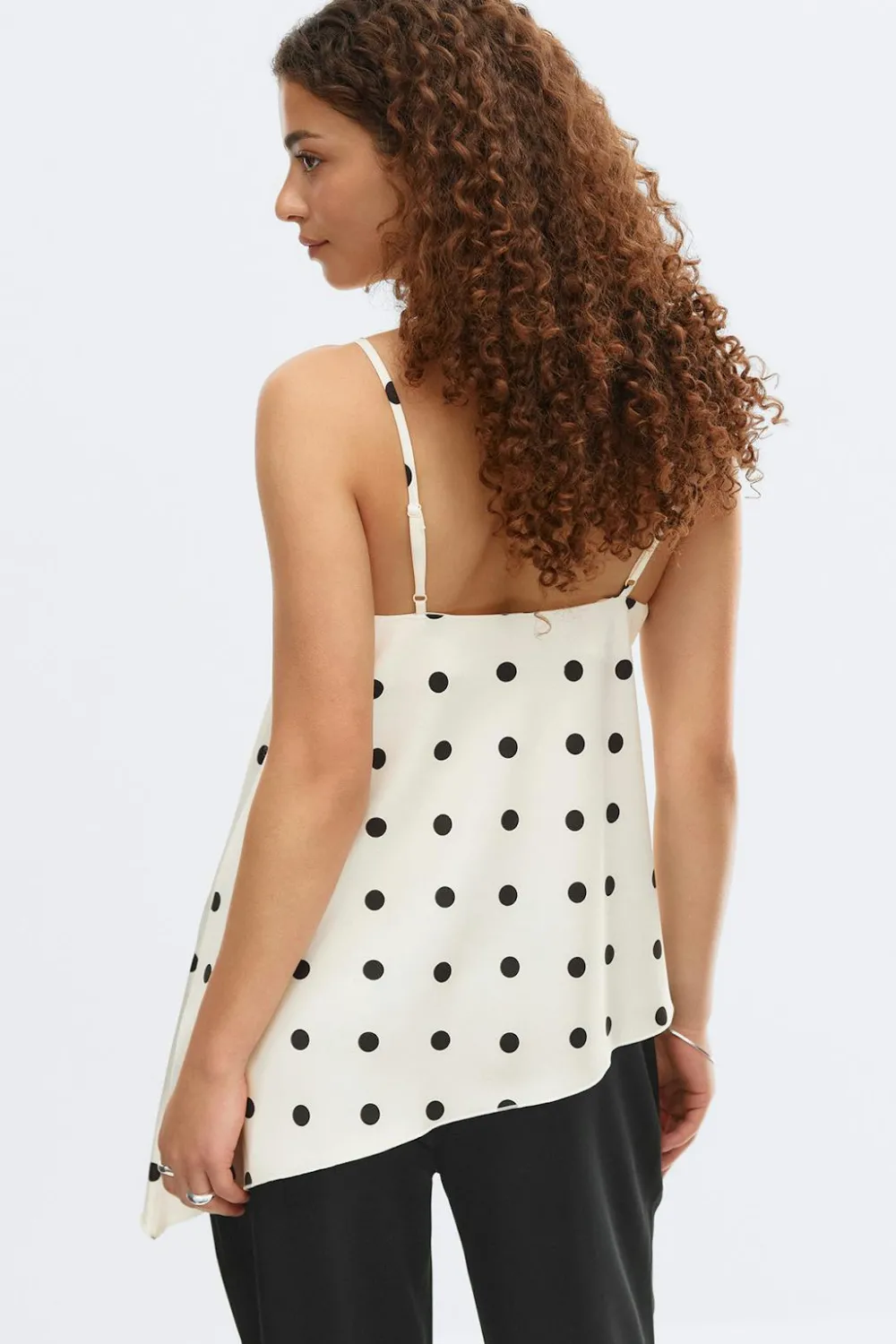 Gina Tricot Satin singlet Wit