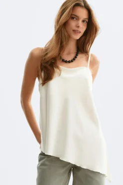 Hot Gina Tricot Satin singlet Wit