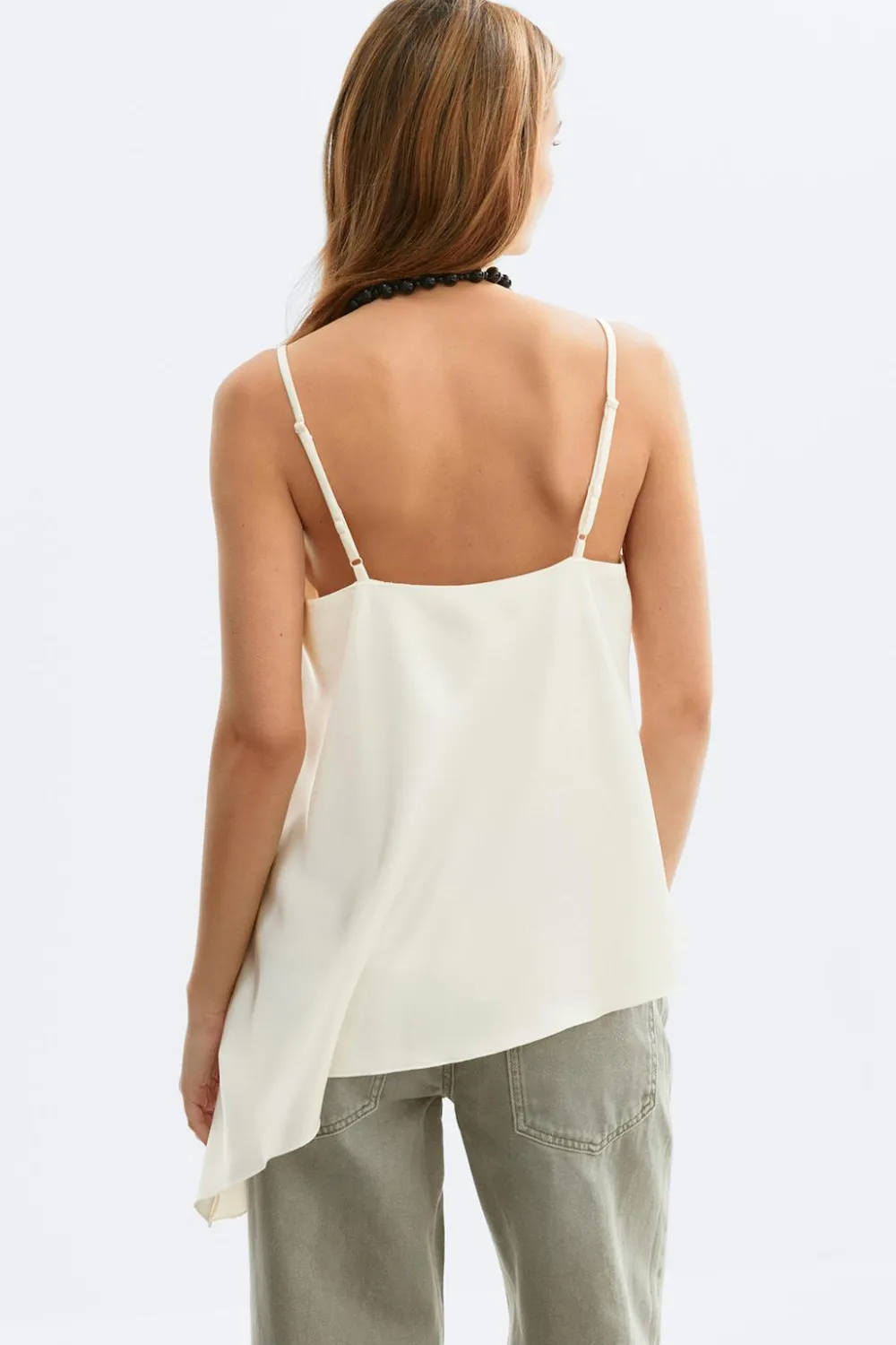 Hot Gina Tricot Satin singlet Wit