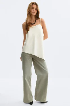 Hot Gina Tricot Satin singlet Wit