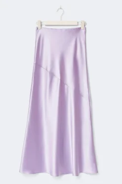 Discount Gina Tricot Satin skirt Paars