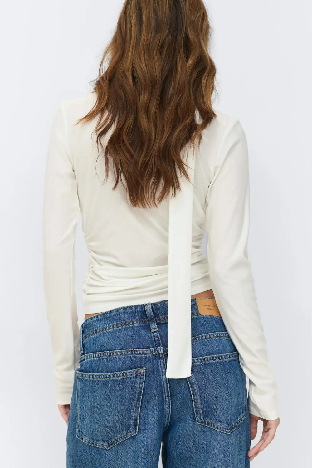 Online Gina Tricot Scarf top Wit
