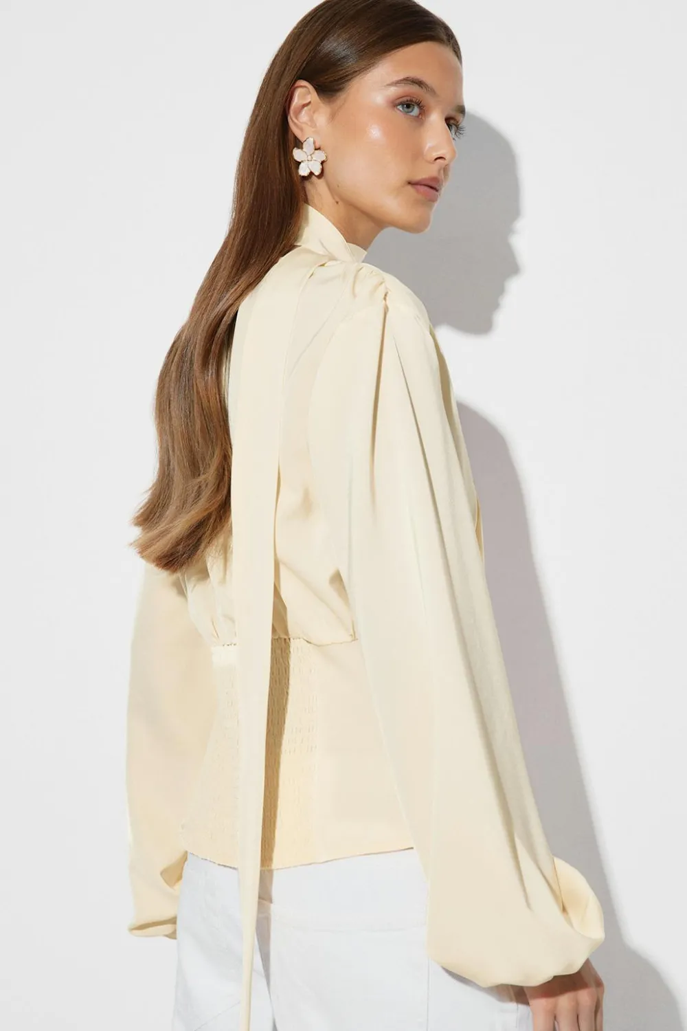 Gina Tricot Scarf top Geel