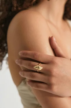 Outlet Gina Tricot Schell ring Goud