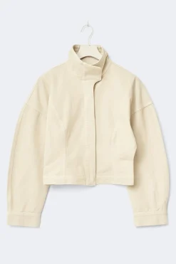Online Gina Tricot Sculpted denim jacket Geel