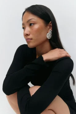 Outlet Gina Tricot Sea shell earrings Zilver