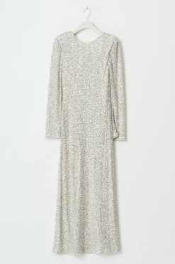 New Gina Tricot Sequins maxi dress Zilver