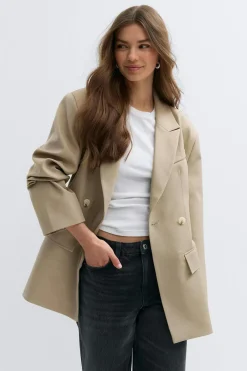 Sale Gina Tricot Shaped blazer Beige