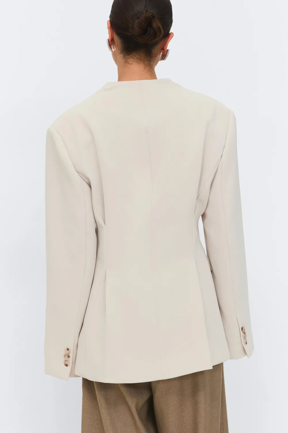 Clearance Gina Tricot Shaped blazer Beige