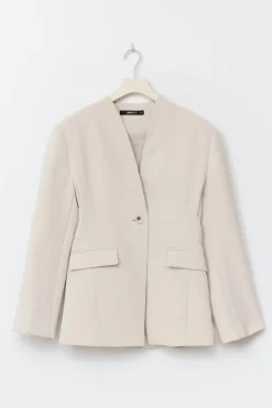 Clearance Gina Tricot Shaped blazer Beige